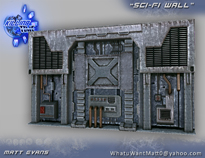 Futuristic Wall Door